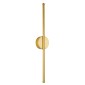 GloboStar® DIADEM 61330 Φωτιστικό Τοίχου - Απλίκα Design LED CCT 9W 1080lm 120° AC 220-240V - Εναλλαγή Φωτισμού μέσω Διακόπτη On/Off All In One Ψυχρό 6000k+Φυσικό 4500k+Θερμό 2700k Μ10 x Π4 x Υ60cm - Χρυσό - 3 Years Warranty