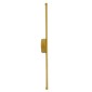 GloboStar® DIADEM 61330 Φωτιστικό Τοίχου - Απλίκα Design LED CCT 9W 1080lm 120° AC 220-240V - Εναλλαγή Φωτισμού μέσω Διακόπτη On/Off All In One Ψυχρό 6000k+Φυσικό 4500k+Θερμό 2700k Μ10 x Π4 x Υ60cm - Χρυσό - 3 Years Warranty