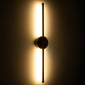 GloboStar® DIADEM 61330 Φωτιστικό Τοίχου - Απλίκα Design LED CCT 9W 1080lm 120° AC 220-240V - Εναλλαγή Φωτισμού μέσω Διακόπτη On/Off All In One Ψυχρό 6000k+Φυσικό 4500k+Θερμό 2700k Μ10 x Π4 x Υ60cm - Χρυσό - 3 Years Warranty