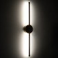 GloboStar® DIADEM 61330 Φωτιστικό Τοίχου - Απλίκα Design LED CCT 9W 1080lm 120° AC 220-240V - Εναλλαγή Φωτισμού μέσω Διακόπτη On/Off All In One Ψυχρό 6000k+Φυσικό 4500k+Θερμό 2700k Μ10 x Π4 x Υ60cm - Χρυσό - 3 Years Warranty