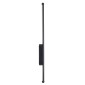 GloboStar® HARLEM 61331 Φωτιστικό Τοίχου - Απλίκα Design LED CCT 9W 1080lm 120° AC 220-240V - Εναλλαγή Φωτισμού μέσω Διακόπτη On/Off All In One Ψυχρό 6000k+Φυσικό 4500k+Θερμό 2700k Μ5 x Π4 x Υ60cm - Μαύρο - 3 Years Warranty