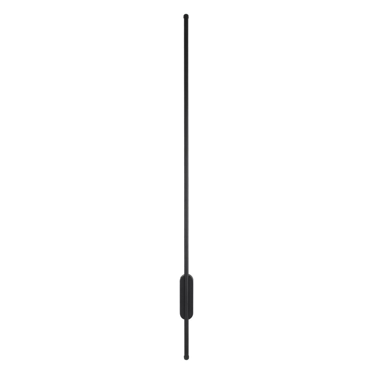 GloboStar® HARLEM 61335 Φωτιστικό Τοίχου - Απλίκα Design LED CCT 18W 2160lm 120° AC 220-240V - Εναλλαγή Φωτισμού μέσω Διακόπτη On/Off All In One Ψυχρό 6000k+Φυσικό 4500k+Θερμό 2700k Μ5 x Π4 x Υ120cm - Μαύρο - 3 Years Warranty