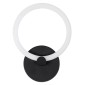 GloboStar® MATILDA 61339 Φωτιστικό Τοίχου - Απλίκα Design LED CCT 8W 960lm 360° AC 220-240V - Εναλλαγή Φωτισμού μέσω Διακόπτη On/Off All In One Ψυχρό 6000k+Φυσικό 4500k+Θερμό 2700k Μ20 x Π5 x Υ25.5cm - Μαύρο - 3 Years Warranty