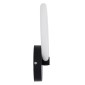 GloboStar® MATILDA 61339 Φωτιστικό Τοίχου - Απλίκα Design LED CCT 8W 960lm 360° AC 220-240V - Εναλλαγή Φωτισμού μέσω Διακόπτη On/Off All In One Ψυχρό 6000k+Φυσικό 4500k+Θερμό 2700k Μ20 x Π5 x Υ25.5cm - Μαύρο - 3 Years Warranty