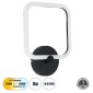 GloboStar® ELIZA 61343 Φωτιστικό Τοίχου - Απλίκα Design LED CCT 8W 960lm 360° AC 220-240V - Εναλλαγή Φωτισμού μέσω Διακόπτη On/Off All In One Ψυχρό 6000k+Φυσικό 4500k+Θερμό 2700k Μ22 x Π5 x Υ28.5cm - Μαύρο - 3 Years Warranty