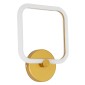 GloboStar® ELIZA 61344 Φωτιστικό Τοίχου - Απλίκα Design LED CCT 8W 960lm 360° AC 220-240V - Εναλλαγή Φωτισμού μέσω Διακόπτη On/Off All In One Ψυχρό 6000k+Φυσικό 4500k+Θερμό 2700k Μ22 x Π5 x Υ28.5cm - Χρυσό - 3 Years Warranty