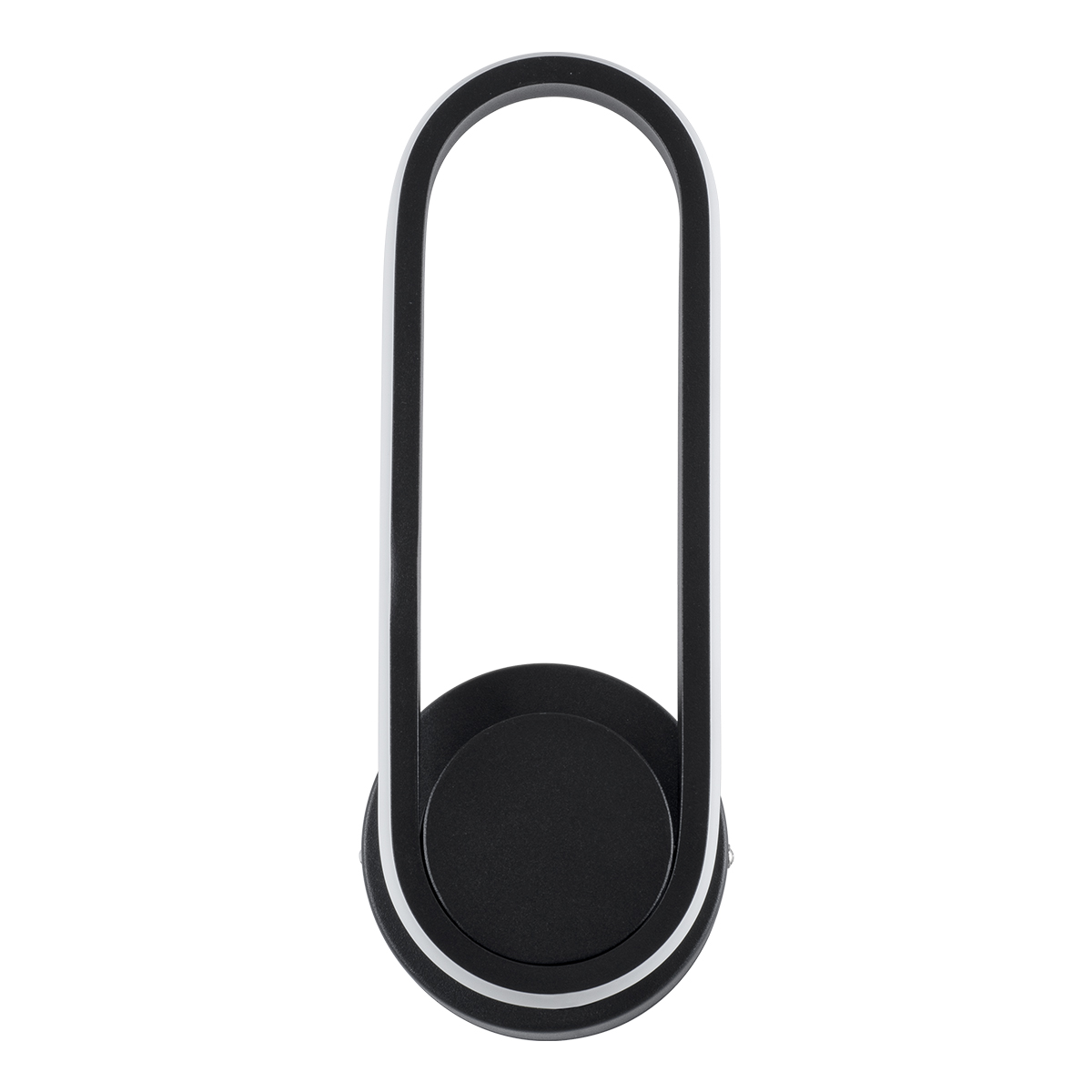 GloboStar® DALLAS 61345 Φωτιστικό Τοίχου - Απλίκα Design LED CCT 12W 1440lm 360° AC 220-240V - Εναλλαγή Φωτισμού μέσω Διακόπτη On/Off All In One Ψυχρό 6000k+Φυσικό 4500k+Θερμό 2700k Μ12 x Π6.5 x Υ32cm - Μαύρο - 3 Years Warranty