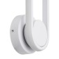 GloboStar® DALLAS 61346 Φωτιστικό Τοίχου - Απλίκα Design LED CCT 12W 1440lm 360° AC 220-240V - Εναλλαγή Φωτισμού μέσω Διακόπτη On/Off All In One Ψυχρό 6000k+Φυσικό 4500k+Θερμό 2700k Μ12 x Π6.5 x Υ32cm - Λευκό - 3 Years Warranty