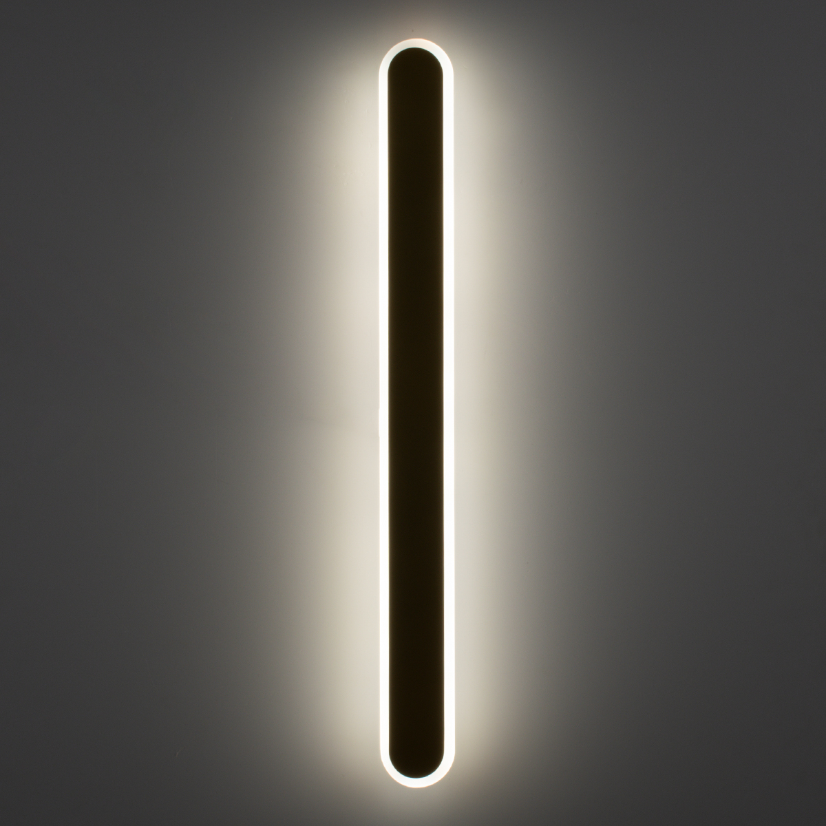 GloboStar® HOUSTON 61347 Φωτιστικό Τοίχου - Απλίκα Design LED CCT 18W 2160lm 360° AC 220-240V - Εναλλαγή Φωτισμού μέσω Διακόπτη On/Off All In One Ψυχρό 6000k+Φυσικό 4500k+Θερμό 2700k Μ6 x Π3 x Υ60cm - Μαύρο - 3 Years Warranty