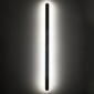 GloboStar® HOUSTON 61350 Φωτιστικό Τοίχου - Απλίκα Design LED CCT 24W 2880lm 360° AC 220-240V - Εναλλαγή Φωτισμού μέσω Διακόπτη On/Off All In One Ψυχρό 6000k+Φυσικό 4500k+Θερμό 2700k Μ6 x Π3 x Υ100cm - Χρυσό - 3 Years Warranty