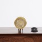 GloboStar® PALADIN 61361 Μοντέρνο Φωτιστικό Τοίχου - Απλίκα Ξενοδοχείου Bed Side LED 6W 720lm 36° AC 220-240V - Reading Light & Κρυφός Φωτισμός - Φορτιστές USB 3A & Wireless 20W - Μ30 x Π11 x Υ12cm - Φυσικό Λευκό 4500K - Ξύλο & Χρυσό - Αριστερ