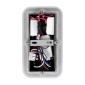 GloboStar® LADY-O 61365 Μοντέρνο Φωτιστικό Τοίχου - Απλίκα Ξενοδοχείου Bed Side LED 10W 1000lm 36° & 360° AC 220-240V - Reading Light & Κρυφός Φωτισμός - Φορτιστής USB 3A - Μ10.5 x Π10 x Υ18.5cm - Φυσικό Λευκό 4500K - Γκρι Ανθρακί - 3 Χρόνια Εγγύη