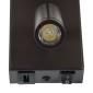GloboStar® ROULETTE-R 61381 Μοντέρνο Φωτιστικό Τοίχου - Απλίκα Ξενοδοχείου Bed Side LED 3W 360lm & 1 x E27 36° & 360° AC 220-240V - Reading Up/Down Light - Φορτιστής USB 3A - Μ22 x Π23.5 x Υ37cm - Φυσικό Λευκό 4500K - Καφέ με Μπεζ Καπέλο - Σετ 2 Τ
