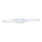 GloboStar® QUADRA 61389 Φωτιστικό Οροφής Design LED CCT 120W 14400lm 120° AC 220-240V - Εναλλαγή Φωτισμού μέσω Τηλεχειριστηρίου All In One Ψυχρό 6000k+Φυσικό 4500k+Θερμό 2700k Dimmable Μ105 x Π60 x Υ9cm - Λευκό - 3 Years Warranty