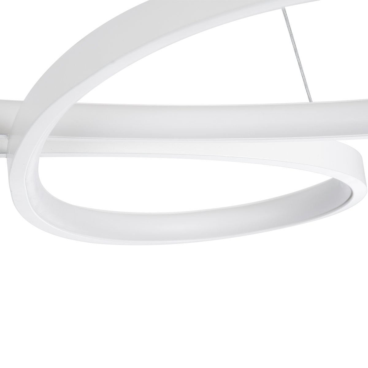 GloboStar® BUTTERFLY 61392 Κρεμαστό Φωτιστικό Οροφής Design LED CCT 75W 8400lm 300° AC 220-240V - Εναλλαγή Φωτισμού μέσω Τηλεχειριστηρίου All In One Ψυχρό 6000k+Φυσικό 4500k+Θερμό 2700k Dimmable Μ71 x Π52 x Υ4cm - Λευκό - 3 Years Warranty