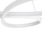 GloboStar® BUTTERFLY 61392 Κρεμαστό Φωτιστικό Οροφής Design LED CCT 75W 8400lm 300° AC 220-240V - Εναλλαγή Φωτισμού μέσω Τηλεχειριστηρίου All In One Ψυχρό 6000k+Φυσικό 4500k+Θερμό 2700k Dimmable Μ71 x Π52 x Υ4cm - Λευκό - 3 Years Warranty