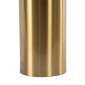 GloboStar® URANUS-S 61451 Μοντέρνο Επιτραπέζιο Φωτιστικό Πορτατίφ Δίφωτο 2 x E27 AC220-240V IP20 - Φ25 x Υ39cm - Χρυσό Πλατίνα Μεταλλικό Καμπάνα με Διακόπτη On/Off - 5 Χρόνια Εγγύηση