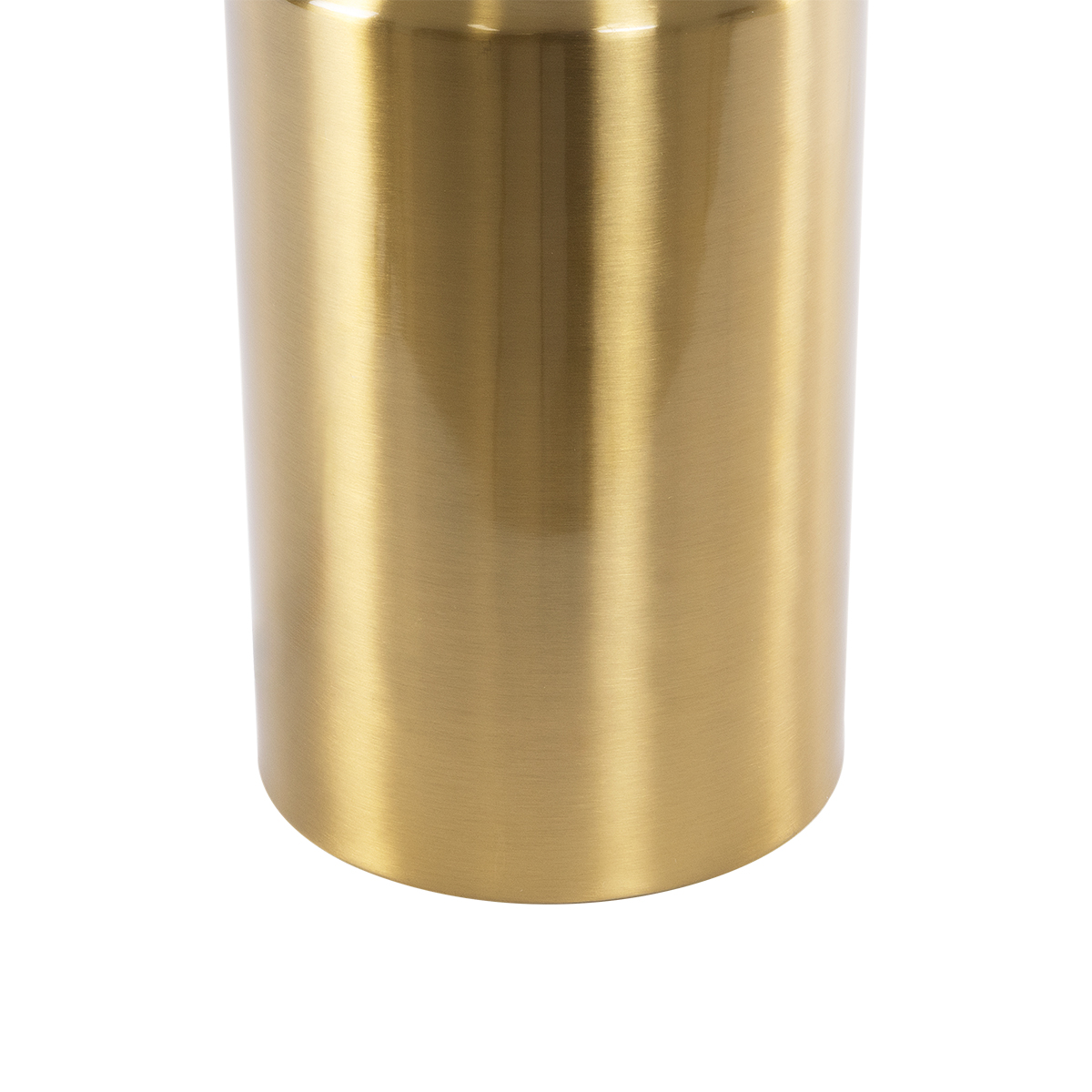 GloboStar® URANUS-L 61459 Μοντέρνο Επιτραπέζιο Φωτιστικό Πορτατίφ Δίφωτο 2 x E27 AC220-240V IP20 - Φ50 x Υ77cm - Χρυσό Πλατίνα Μεταλλικό Καμπάνα με Διακόπτη On/Off - 5 Χρόνια Εγγύηση