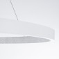 GloboStar® DIAMOND 61518 Κρεμαστό Φωτιστικό Δαχτυλίδι-Κύκλος LED CCT 75W 8400lm 360° AC 220-240V - Εναλλαγή Φωτισμού μέσω Τηλεχειριστηρίου All In One Ψυχρό 6000k+Φυσικό 4500k+Θερμό 2700k Dimmable Φ100cm - Λευκό - 3 Years Warranty