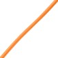 GloboStar® CABLITO 61554 Μοντέρνο Κρεμαστό Φωτιστικό Οροφής Μονόφωτο 1 x E27 Πορτοκαλί Σιλικόνης Ανάρτηση με Υφασμάτινο Καλώδιο Φ4 x Υ110cm