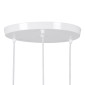 GloboStar® AVA 61573 Μοντέρνο Κρεμαστό Φωτιστικό Καμπάνα Τρίφωτο 3 x E27 IP20 Λευκό Μέταλλο με Μπεζ Ξύλο - Μ35 x Π35 x Υ130cm
