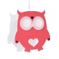 GloboStar® OWL 61576 Παιδικό Κρεμαστό Φωτιστικό Φιγούρα Μονόφωτο 1 x E27 IP20 Πολύχρωμο Πλαστικό - Μ29.5 x Π15.5 x Υ30.5cm
