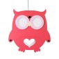 GloboStar® OWL 61576 Παιδικό Κρεμαστό Φωτιστικό Φιγούρα Μονόφωτο 1 x E27 IP20 Πολύχρωμο Πλαστικό - Μ29.5 x Π15.5 x Υ30.5cm