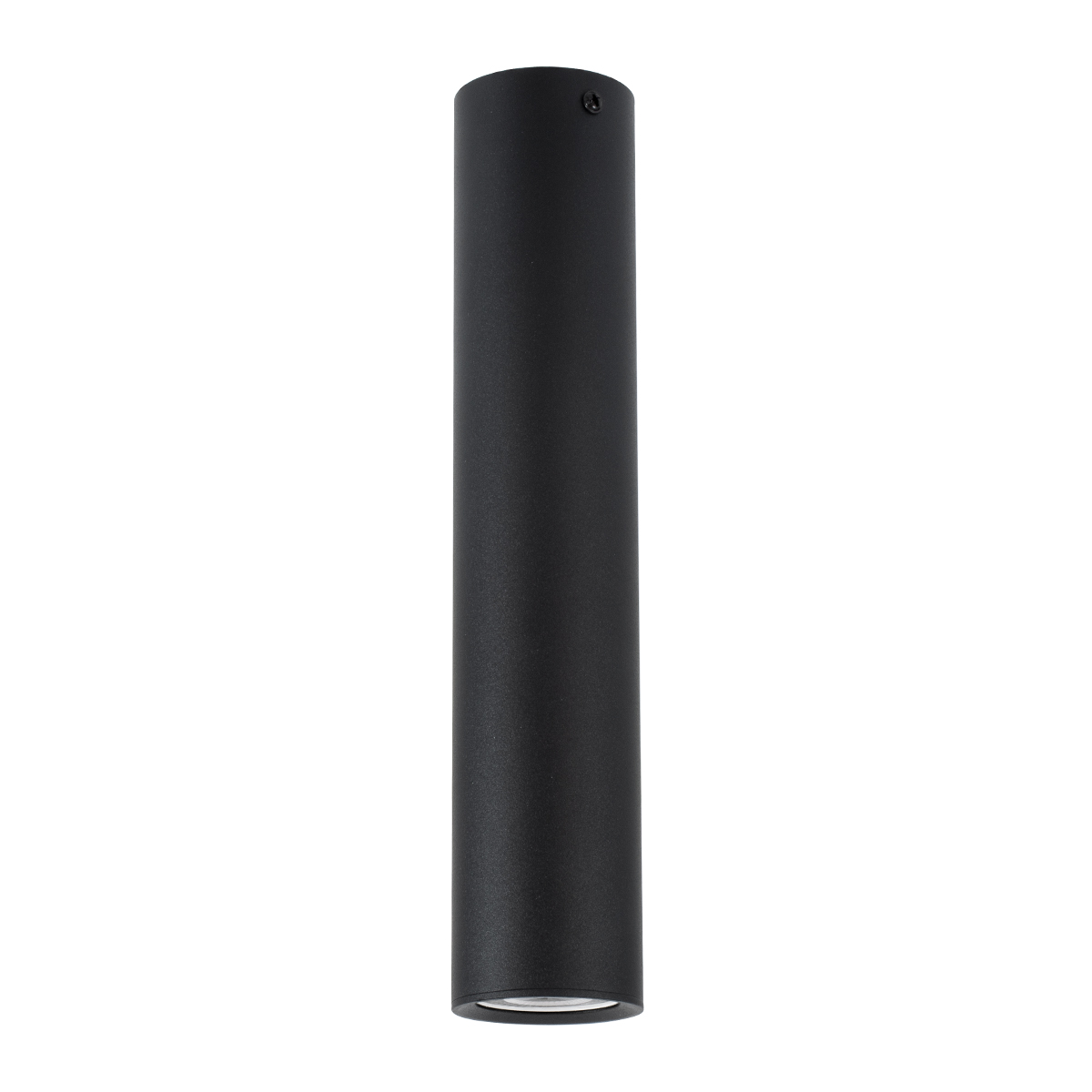 GloboStar® DUCT 61618 Επιφανειακό Στρόγγυλο Φωτιστικό Σποτ Αλουμινίου με Ντουί GU10 VDE Certified AC 220-240V IP44 Φ6 x Υ30cm - Μαύρο - 5 Years Warranty