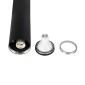 GloboStar® DUCT 61621 Επιφανειακό Στρόγγυλο Φωτιστικό Σποτ Αλουμινίου με Ντουί GU10 VDE Certified AC 220-240V IP44 Φ6 x Υ75cm - Μαύρο - 5 Years Warranty