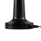 GloboStar® BELLA 76503 Μοντέρνο Επιτραπέζιο Φωτιστικό Πορτατίφ LED 1.5W 105lm 120° DC 5V Επαναφορτιζόμενο με Μπαταρία Li-ion 1800mAh - Διακόπτη Αφής με 3 Εντάσεις Φωτισμού Θερμό Λευκό 2700K Dimmable - Φ9 x 21cm - Μαύρο