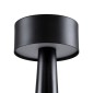 GloboStar® BELLA 76503 Μοντέρνο Επιτραπέζιο Φωτιστικό Πορτατίφ LED 1.5W 105lm 120° DC 5V Επαναφορτιζόμενο με Μπαταρία Li-ion 1800mAh - Διακόπτη Αφής με 3 Εντάσεις Φωτισμού Θερμό Λευκό 2700K Dimmable - Φ9 x 21cm - Μαύρο