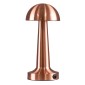 GloboStar® COCO 76511 Μοντέρνο Επιτραπέζιο Φωτιστικό Πορτατίφ LED 1.5W 105lm 120° DC 5V Επαναφορτιζόμενο με Μπαταρία Li-ion 1800mAh - Διακόπτη Αφής με 3 Εντάσεις Φωτισμού Θερμό Λευκό 2700K Dimmable - Φ10 x 22cm - Χάλκινο