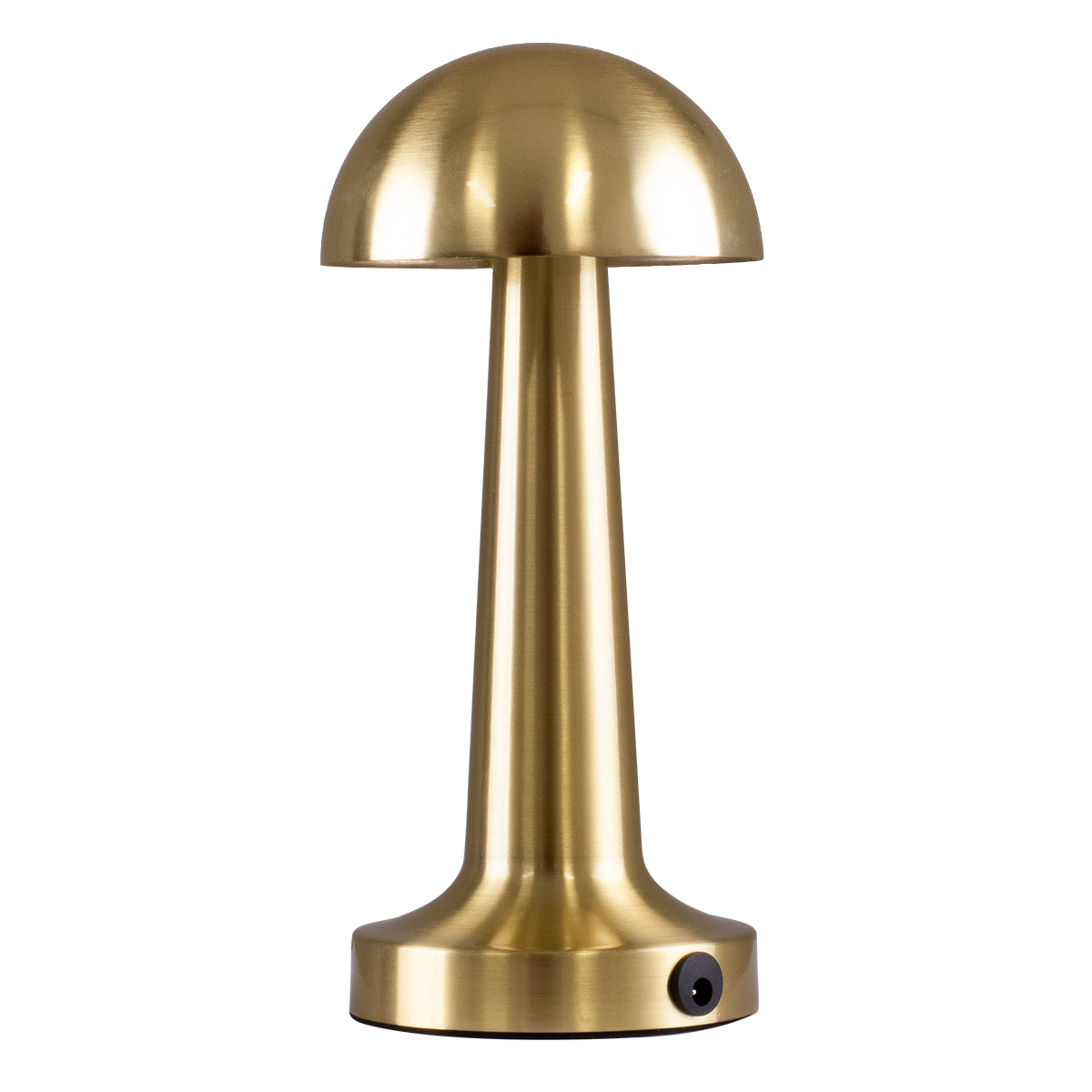 GloboStar® COCO 76512 Μοντέρνο Επιτραπέζιο Φωτιστικό Πορτατίφ LED 1.5W 105lm 120° DC 5V Επαναφορτιζόμενο με Μπαταρία Li-ion 1800mAh - Διακόπτη Αφής με 3 Εντάσεις Φωτισμού Θερμό Λευκό 2700K Dimmable - Φ10 x 22cm - Χρυσό