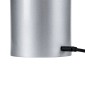 GloboStar® JOJO 76521 Μοντέρνο Επιτραπέζιο Φωτιστικό Πορτατίφ LED 1.5W 105lm 120° DC 5V Επαναφορτιζόμενο με Μπαταρία Li-ion 1800mAh - Διακόπτη Αφής με 3 Εναλλαγές Φωτισμού CCT Θερμό - Φυσικό - Ψυχρό 1500K - 4500K - 6000K Dimmable - D8 x H34cm - Ασημί