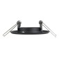 GloboStar® DELTA 77801 Χωνευτό Κινούμενο Στρόγγυλο Σποτ Οροφής για Λάμπα MR11 με Βάση GU5.3 ή GU10 - IP20 - Μεταλλικό - Φ70 x Υ21mm - Μαύρο - 5 Χρόνια Εγγύηση