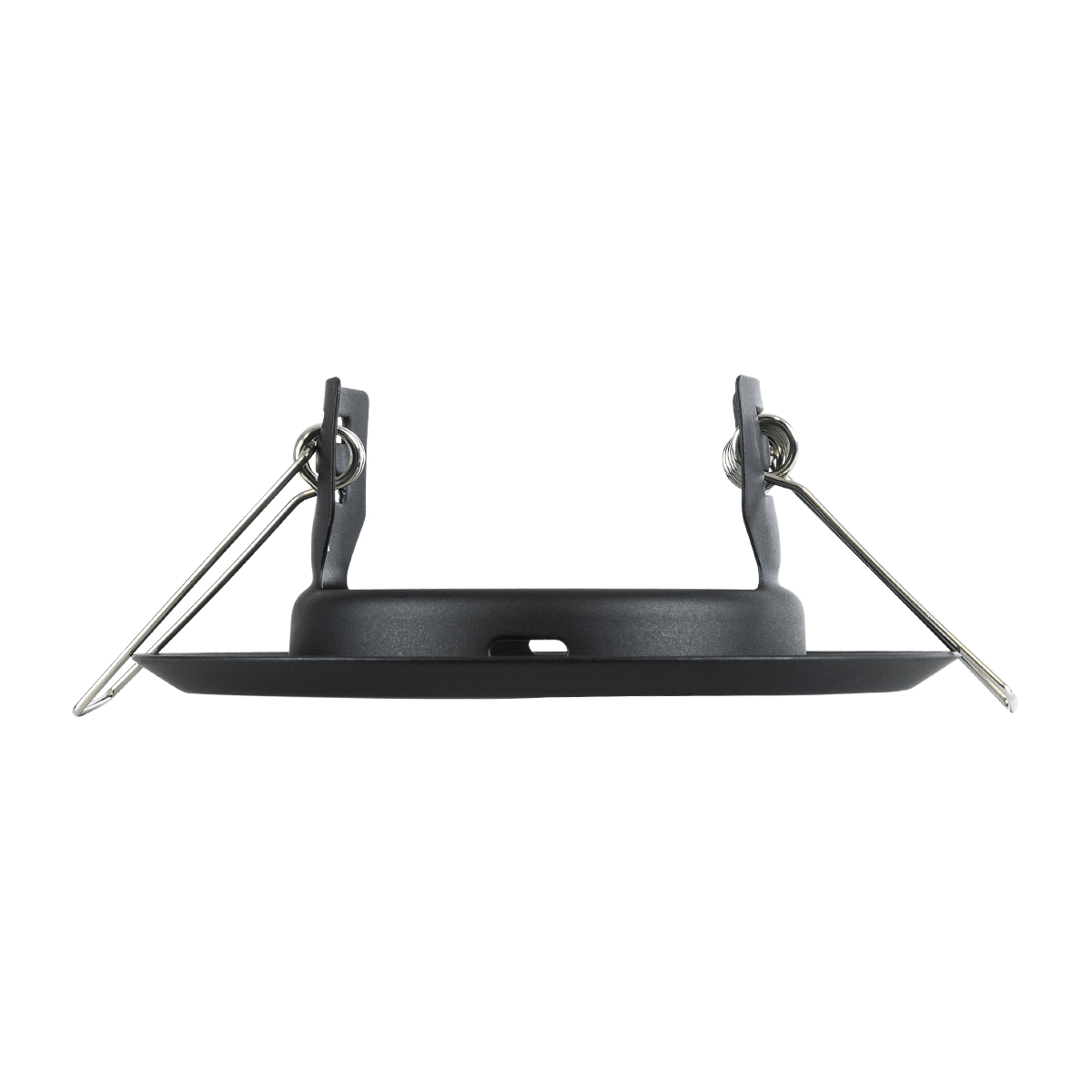GloboStar® DELTA 77808 Χωνευτό Στρόγγυλο Σποτ Οροφής για Λάμπα MR16 με Βάση GU5.3 ή GU10 - IP20 - Μεταλλικό - Φ83 x Υ31mm - Μαύρο - 5 Χρόνια Εγγύηση