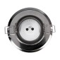 GloboStar® DELTA 77817 Χωνευτό Κινούμενο Στρόγγυλο Σποτ Οροφής για Λάμπα MR16 με Βάση GU5.3 ή GU10 - IP20 - Μεταλλικό - Φ92 x Υ28mm - Χρώμιο Νίκελ - 5 Χρόνια Εγγύηση