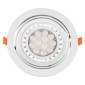 GloboStar® VITA 77850 Χωνευτό Κινούμενο Στρογγυλό Σποτ Οροφής για Λάμπα AR111 - IP20 - Χυτό Αλουμίνιο - Φ17 x Υ4.5cm - Λευκό - 5 Χρόνια Εγγύηση