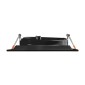 GloboStar® VITA 77853 Χωνευτό Κινούμενο Τετράγωνο Σποτ Οροφής για Λάμπα AR111 - IP20 - Χυτό Αλουμίνιο - Μ18 x Π18 x Υ4.5cm - Μαύρο - 5 Χρόνια Εγγύηση