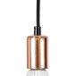 GloboStar® DOUITO 99422 Μοντέρνο Κρεμαστό Φωτιστικό Ανάρτηση Μονόφωτο 1 x E27 IP20 Χάλκινο Μέταλλο - Μ4 x Π4 x Υ110cm