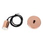 GloboStar® DOUITO 99422 Μοντέρνο Κρεμαστό Φωτιστικό Ανάρτηση Μονόφωτο 1 x E27 IP20 Χάλκινο Μέταλλο - Μ4 x Π4 x Υ110cm