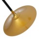 GLOBOSTAR® JOLIET 999-0044 Μοντέρνο Φωτιστικό Οροφής με Ντουί 4 x G9 AC 220-240V IP20 - Μαύρο & Χρυσό - Μ93 x Π20 x Υ106cm