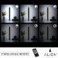 GloboStar® ALIEN-DIVA-BLACK-50-1 ALIEN Design DIVA Μοντέρνο Minimal Nordic Μεταλλικό Φωτιστικό Επιτραπέζιο - Πορτατίφ - Λαμπατέρ Μαύρο LED 8W 1120lm με Ασύρματο Χειριστήριο RF & Dimmer IP20 Ψυχρό Λευκό 6000K Μ3 x Π1.6 x Υ50cm
