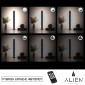 GloboStar® ALIEN-DIVA-BLACK-50-2 ALIEN Design DIVA Μοντέρνο Minimal Nordic Μεταλλικό Φωτιστικό Επιτραπέζιο - Πορτατίφ - Λαμπατέρ Μαύρο LED 8W 1040lm με Ασύρματο Χειριστήριο RF & Dimmer IP20 Φυσικό Λευκό 4500K Μ3 x Π1.6 x Υ50cm