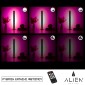 GloboStar® ALIEN-DIVA-BLACK-50-7 ALIEN Design DIVA Μοντέρνο Minimal Nordic Μεταλλικό Φωτιστικό Επιτραπέζιο - Πορτατίφ - Λαμπατέρ Μαύρο LED 8W 800 lm με Ασύρματο Χειριστήριο RF & Dimmer IP20 Ροζ Μ3 x Π1.6 x Υ50cm