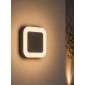 GLOBOSTAR® LINEART GLB-103-0039 Φωτιστικό Τοίχου / Απλίκα LED 18W 1620lm 120° AC 220-240V Αδιάβροχο IP65 Θερμό Λευκό 2700K - Sanan SMD Chip - Μαύρο Ματ - Μ20 x Π4.5 x Υ20cm - 3 Χρόνια Εγγύηση
