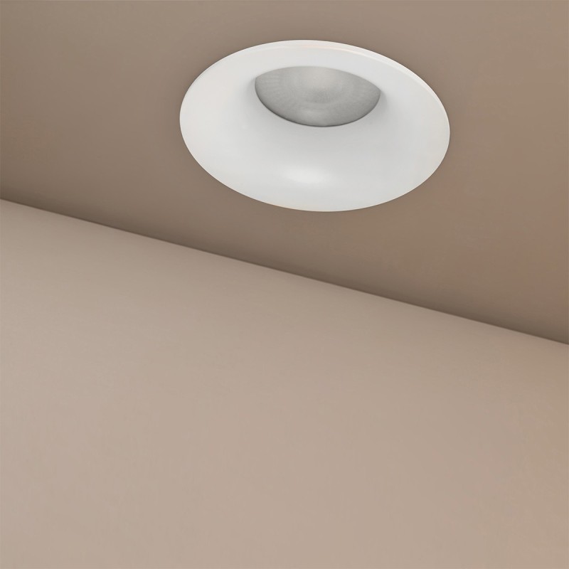 kelvo® LAMDA KLV-101-0045 Χωνευτό Φωτιστικό Downlight Σποτ Μπάνιου για Λάμπα MR16 με Ντουί GU10 AC 220-240V Αδιάβροχο IP65 - Λευκό Ματ - Μ8.5 x Π8.5 x Υ3.5cm / Q7.5cm