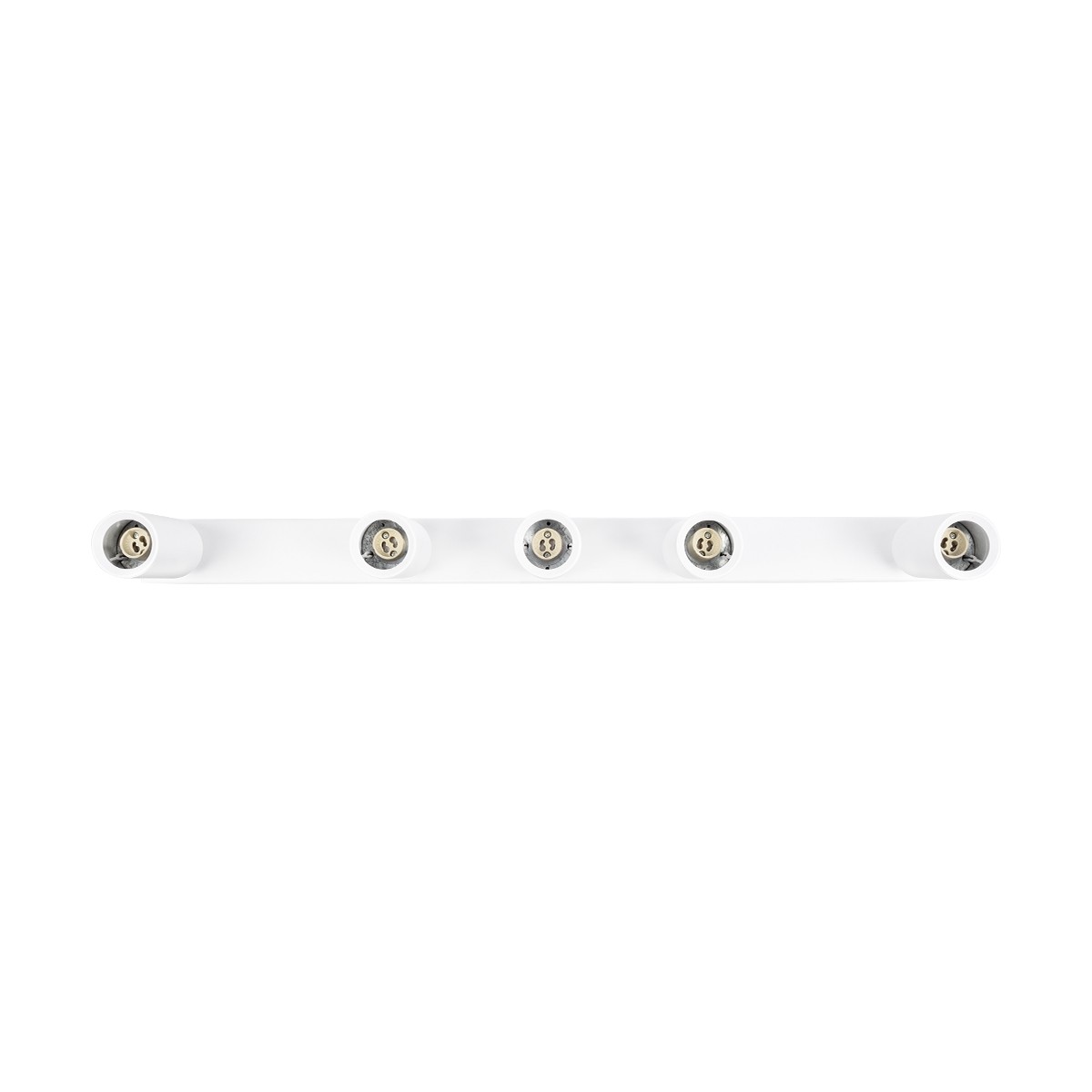 kelvo® SPOTA KLV-101-0143 Μοντέρνο Κινούμενο Φωτιστικό Σποτ Οροφής με Ντουί 5 x GU10 90° AC 220-240V IP20 - Λευκό Ματ - Μ79.5 x Π6.3 x Υ14cm