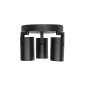 kelvo® SPOTA KLV-101-0144 Μοντέρνο Κινούμενο Φωτιστικό Σποτ Οροφής με Ντουί 3 x GU10 90° AC 220-240V IP20 - Μαύρο Ματ - Μ19 x Π19 x Υ14cm
