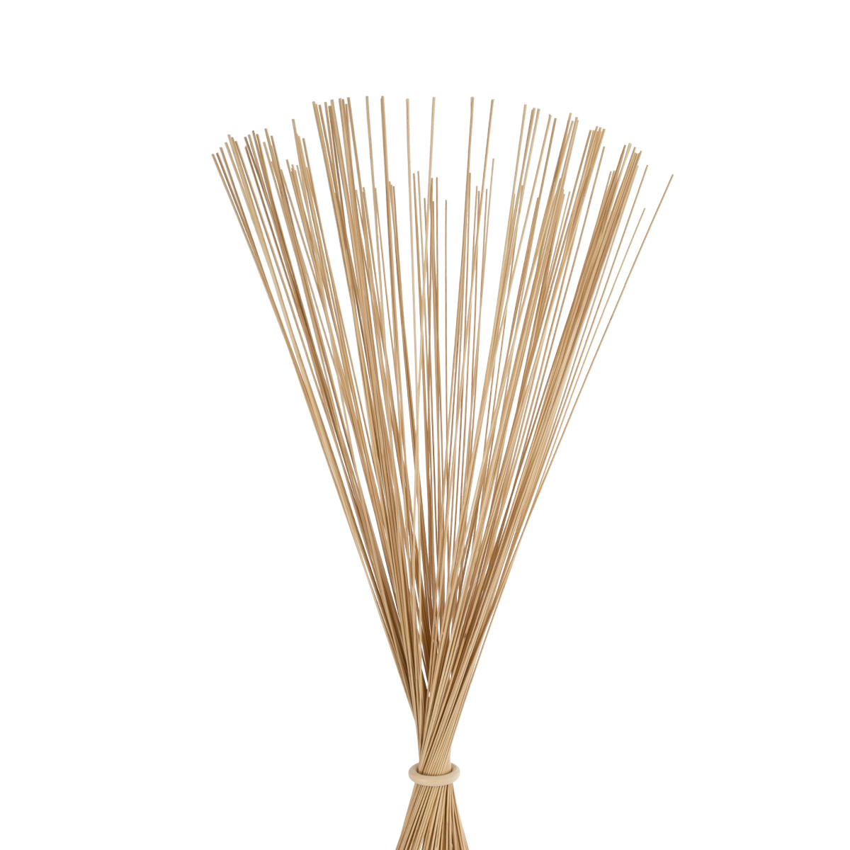 GloboStar® PORTONOVO S-02276 Boho Επιδαπέδιο Φωτιστικό Μονόφωτο 1 x E27 IP20 Μπεζ Ξύλο με Λευκό Ύφασμα - Μ35 x Π35 x Υ165cm